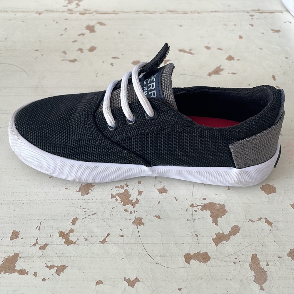 Toddler Boys Black Sperry Top-Sider Sneaker - Size 9 - Picture 8 of 11
